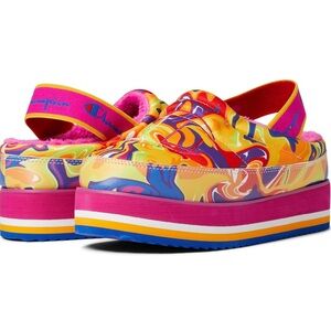 Champion Women's Multicolor Platform Slippers